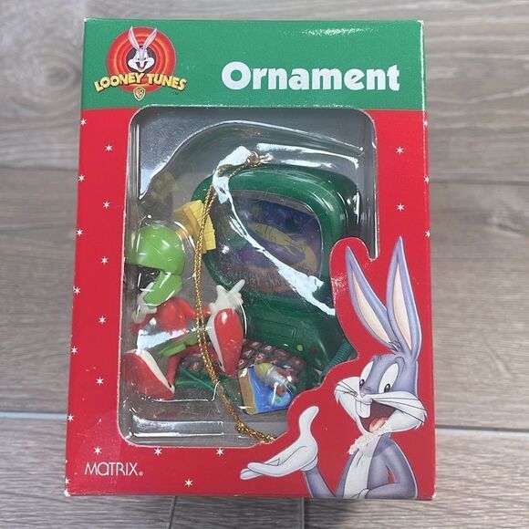 NOB Vintage Looney Tunes “Marvin the Martian” 3 Christmas Collectible Ornaments - Picture 5 of 10